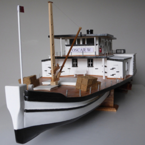 Replica of a paddlesteamer boat.