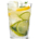 A glass filled with clear liquid and slices of lemon and lime
