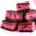 A stack of bright pink chocolate covered cherry ripe slices