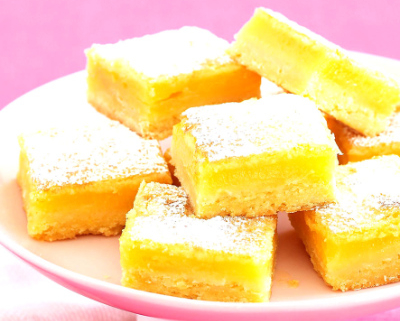 Platter of lemon slices