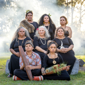 A group of eight women.