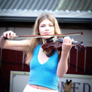Woman playing violin
