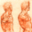 Sketches of the torsos of two men