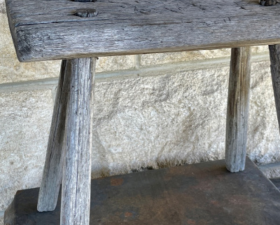 Wooden handmade stool