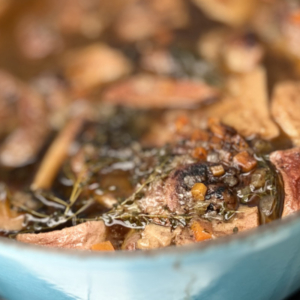 Close up of osso buco