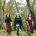 Three women in native bushland