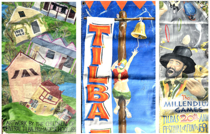 Three posters from past Tilba Festivals