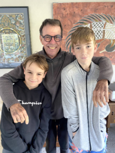 Man with two grandsons