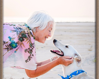 Woman and her dog